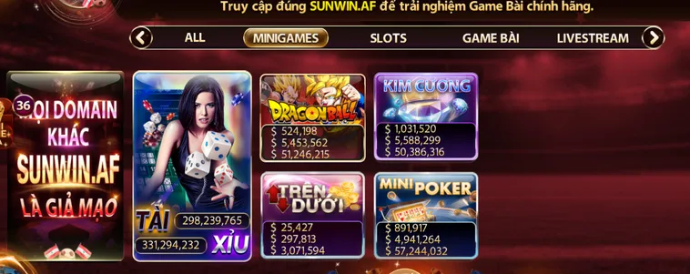 Minigame SunWin Hệ Sinh Thái Giải Trí Tốc Độ Cao Với Tỷ Lệ Thưởng Vượt Trội