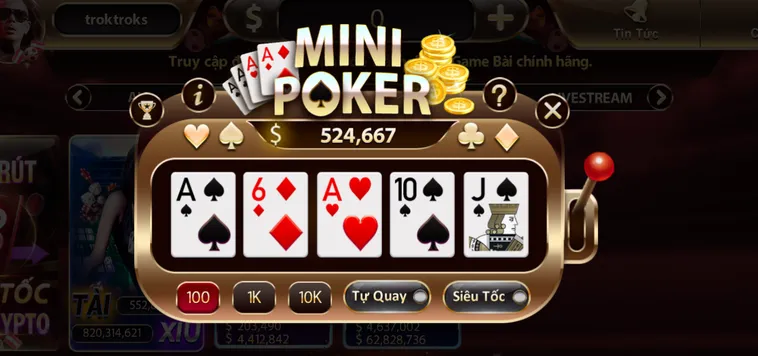 Phân Tích Xác Suất Nổ Hũ Và Kỹ Thuật Quay Mini Poker Tại SunWin Hiệu Quả