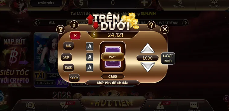 Chiến Thuật Khai Thác Xác Suất Và Quản Lý Vốn Minigame Trên Dưới Tại SunWin
