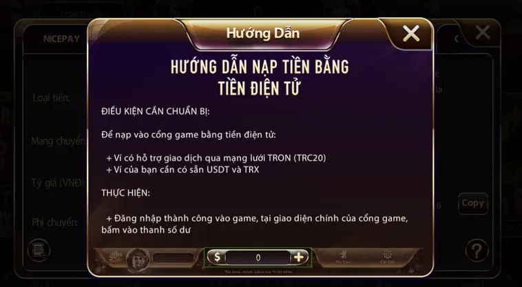 Nạp rút nhanh chóng an toàn để chơi game bài Sunwin