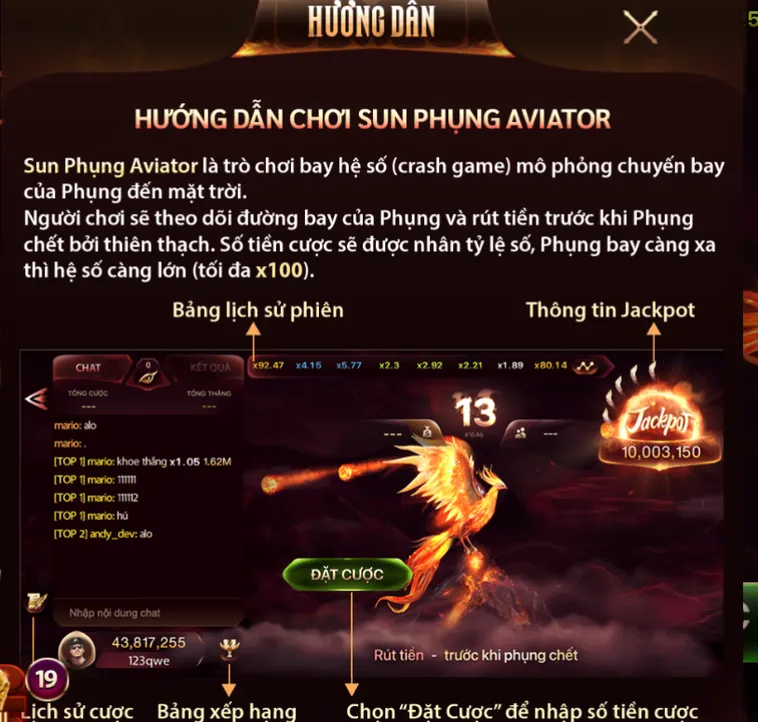 Hướng Dẫn Chơi Sun Phụng Tại SunWin Và Bí Quyết Kích Hoạt Jackpot Phượng Hoàng